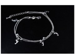 ADJUSTABLE Anklet Bracelet Barefoot Sandal Beach Foot Heart Dolphin Mickey gift