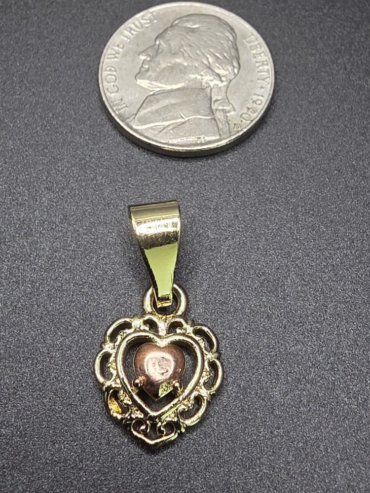 14K Gold-Plated Multicolored Copper Alloy Pendant