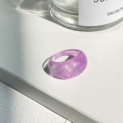Colourful Transparent Acrylic Rings-Korean Geometric Irregular Resin Ring Trendy