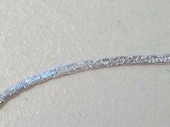 Nwot 14K White Gold Plated 20″ Flat Chain Link Necklace
