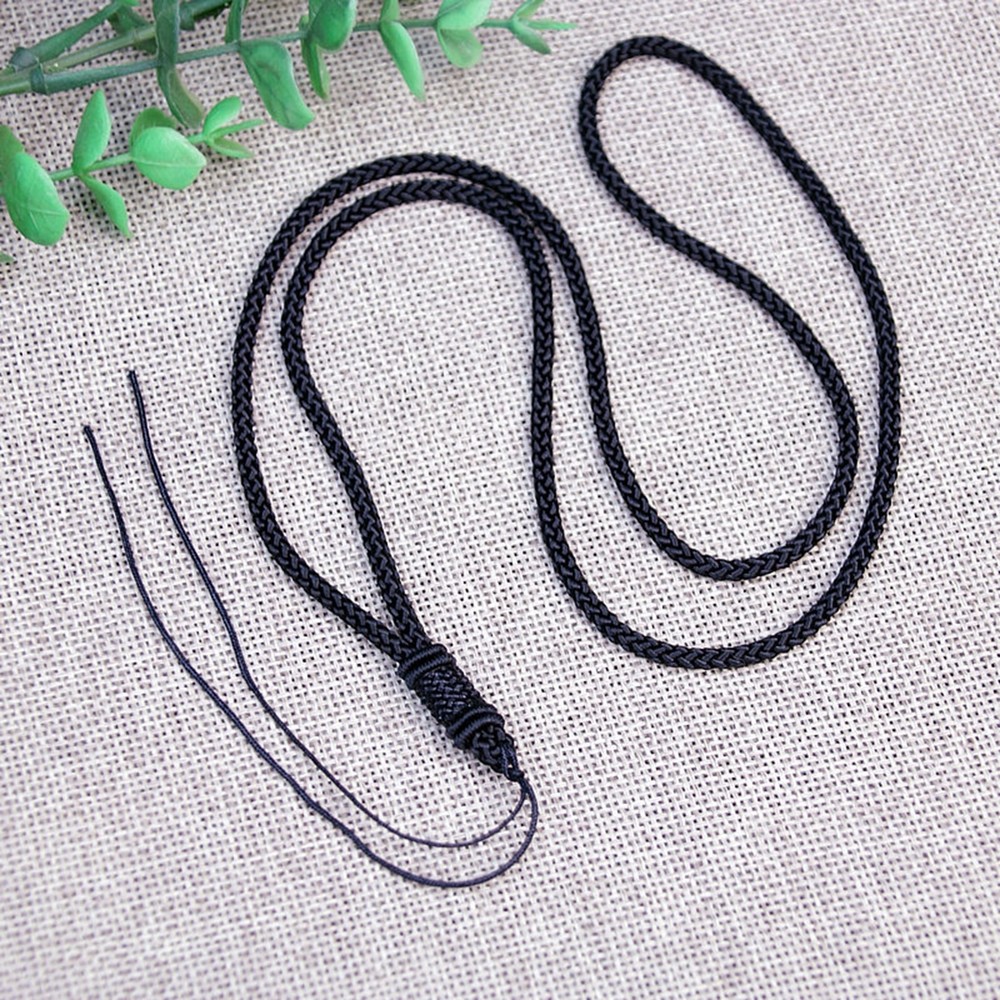 10 Black Chinese Thread Knotted Silk Love Rope String Necklace for Jade pendant