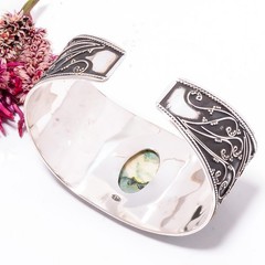 Tree Agate – Australia 925 Sterling Silver Bali Cuff|C968258634
