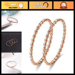Copper Tensor Ring Set for Women & Men, Handmade Twisted Health Jewelry, Energy