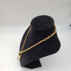 100% Auth Louis Vuitton Lock & Key with Unbranded Gold Plated Chain Necklace #