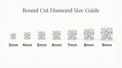 14K Solid Yellow Gold Round Solitaire Cubic Zirconia Push Back Ear Stud Earrings