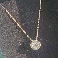 2 Ct Round Cut Simulated Diamond Women’s Charm Pendant In 14k Yellow Gold Plated