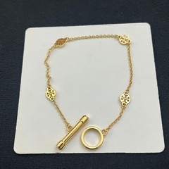 New Gold Logo Toggle Station Bracelet – Gold-Tone Chain Link Fine Jewelry
