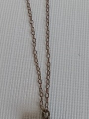 Red Brown Heart Shape Pendant Lightweight Gold Tone Single Strand Chain Necklace