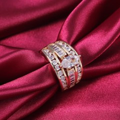 Marquise Cut Lab Created Diamond Wedding Ring Cubic Zircon Diamond Jewellery