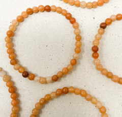 2025HOT 4mm Orange Aventurine Eco Friendly Handmade Bracelet Gift For Women