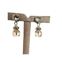 Sorrelli Crystal Dangle Silver Tone Earrings
