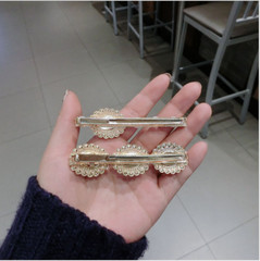 Fashion Women Pearl Crystal Hair Clips Elegant Bobby Hair Clip Accessories
