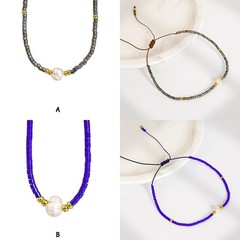 Boho Freshwater Pearls Seed Beaded Bracelets,Friendship Miyuki Bracelets