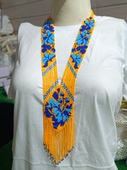 Handmade Necklace Seed Bead Boho American Style Nativ Beaded Multi Strand