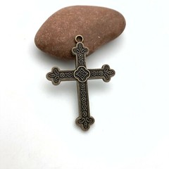 Bronze Colored Base Metal Cross Pendant (Available In 2 Options) (MC22)