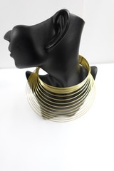 Handmade Brass Neck Cuff | African Statement Necklace | Gold Choker