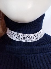 Clear Crystal Choker Rhinestone Crystal Necklace Bridal Prom Pageant Jewelry