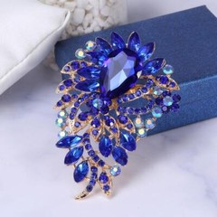 fashion luxury crystal women’s exaggerated brooch clothing accessories pins
