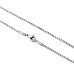 16”-24” Sterling Silver Round Snake Chain 1MM Flexible Italian Jewelry Chain