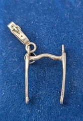Vintage Stirling Silver Curb Bit Equestrian Charm Pendant