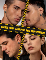Stainless Steel Small Hoop Earrings 14mm 20G Huggie