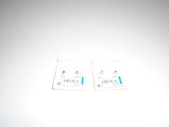 Croft & Barrow Nautical Anchor Pierced Earrings 2 Pair Red & Blue New With Tags