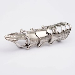 Full Finger Ring Claw Skull Gothic Armor Punk Knight Jewelry Сarnival
