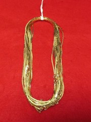 WHOLESALE LOT OF 12 PIECES OF 16 INCH 14Kt GOLD OVERLAY 2MM COBRA NECKLACES
