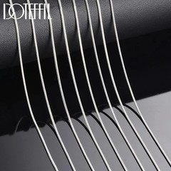 10pcs Hot Sale 925 Sterling Solid Silver 1mm Snake Chain Necklace Jewelry Gift