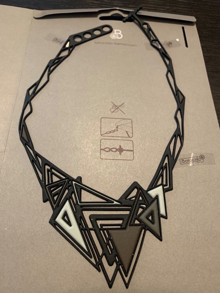 Original Batucada Paris Tattoo black/grey necklace never worn