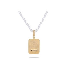 Pearl Crystal Pendant Necklace Flower Charm 18K Gold Plated Monet Garden Style