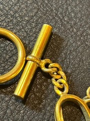 CHANEL Bracelet Bangle AUTH Coco Mark chain Logo Vintage Rare Gold Icon F/S