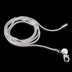 Wholesale 10pcs 925 Sterling Silver Plated 2mm Snake Chain Necklace 16″-24″