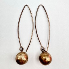 MEX 925 Sterling Silver Ball Threader Earrings Long Duster 2 1/2” Length 3.59 G
