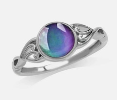 Color Changing Moon Stone Mood Ring Gift for Women