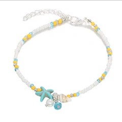 Shell Starfish Beads Anklet Ankle Bracelet Women’s Fashion Jewelry