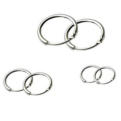 New Round Small Sleeper Hoops Earrings 3 Pairs Earrings Hoop13mm 14mm 15mm
