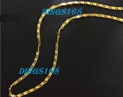 Men & Women’s 18K Gold Filled 2.2mm Flat Necklace Chain 16/18/20/22/24/26/28/30″