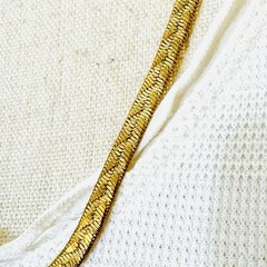 Vintage Avon Patterned Herringbone Gold Plated 4.5mm 22″ Necklace Women’s Ladies