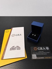 VVS1 Moissanite Stud Earrings 0.5 Carat For Men and Women GRA Certified Pair
