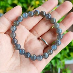 Natural Labradorite Stretch Bracelet 8mm Beads Crystal Gemstone Healing Gifts