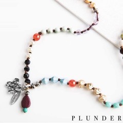 Joelle Necklace Plunder Design NIB Beaded Gorgeous Lanyard Free Shipping