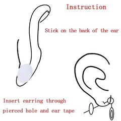 100 Invisible Earlobe Support Patch Sticker Effective for Stretched Earlobe