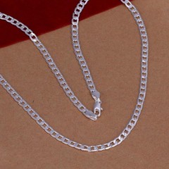 16″-30″ Mens Womens 925 Sterling Silver 3mm Cuban Curb Link Chain Necklace #N154