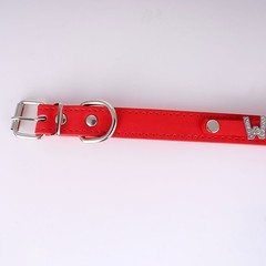 Modern Leather Buckled Choker Custom Letter WHORE CUM SLUT Collar Necklace X5
