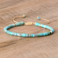 Natural Crystal Stone Bracelet Gemstone Healing Bracelet Dainty Style Handmade