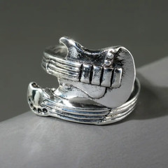 Guitar Open Ring Adjustable Resizable Music Instrument Jewelry