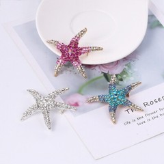 Fashion Starfish Brooch Pins Men Women Creative Corsage Animal Brooches Jewelry