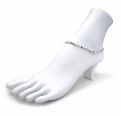 10″ Mariner Anchor Link Chain Ankle Bracelet 925 Silver Plated