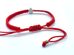 Pack of 3 Plated Braided Bracelet Stainless Steel Color Red Hand Fortune Gift